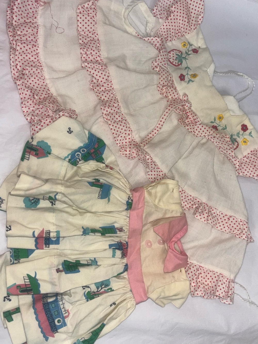 Vintage doll clothes dresses